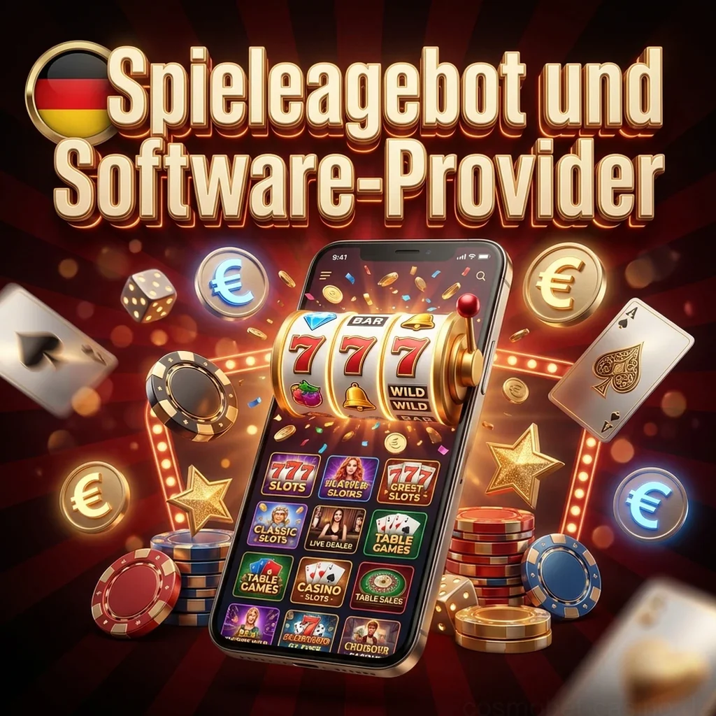 Spieleangebot und Software-Provider